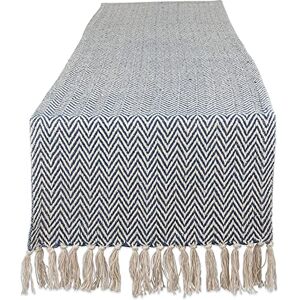 DII Geweven Basic Tafelblad Collectie, Chevron Tafelloper, 15x108, Frans Blauw DII Geweven Basic Tafelblad Collectie, Chevron Tafelloper, 15x108, Frans Blauw