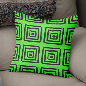 Bonamaison Decoratieve kussenhoes Neon groen & Fume, gooien kussenhoezen, home decoratieve kussenslopen voor woonkamer, bank, slaapkamer, maat: 43x43 cm ontworpen en vervaardigd in Turkije Bonamaison Decoratieve kussenhoes Neon groen & Fume, gooien kussenhoezen, home decoratieve kussenslopen voor woonkamer, bank, slaapkamer, maat: 43x43 cm ontworpen en vervaardigd in Turkije