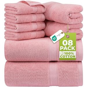 Utopia Towels 8-delige premium handdoeken set, 2 badhanddoeken, 2 handdoeken en 4 washandjes, 600 g/m2, 100% ringgesponnen katoen. Zeer absorberende handdoeken voor badkamer, fitnessruimte, hotel en Utopia Towels 8-delige premium handdoeken set, 2 badhanddoeken, 2 handdoeken en 4 washandjes, 600 g/m2, 100% ringgesponnen katoen. Zeer absorberende handdoeken voor badkamer, fitnessruimte, hotel en