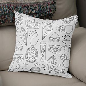 Bonamaison Decoratieve kussenhoes willekeurig patroon, gooien kussenhoezen, home decoratieve kussenslopen voor woonkamer, bank, slaapkamer, grootte: 43x43 cm ontworpen en vervaardigd in Turkije Bonamaison Decoratieve kussenhoes willekeurig patroon, gooien kussenhoezen, home decoratieve kussenslopen voor woonkamer, bank, slaapkamer, grootte: 43x43 cm ontworpen en vervaardigd in Turkije