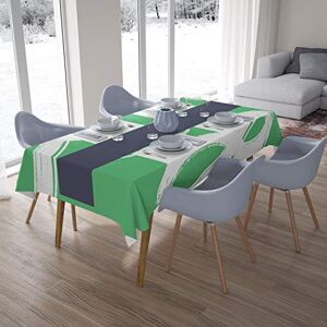 Bonamaison Tafelkleed, Anti-Mold, Sneldrogend, Waterdicht, 100% Polyester Tafellaken, Petroleum Groen, Wit, 140 x 200 Cm Ontworpen en Vervaardigd in Turkije Bonamaison Tafelkleed, Anti-Mold, Sneldrogend, Waterdicht, 100% Polyester Tafellaken, Petroleum Groen, Wit, 140 x 200 Cm Ontworpen en Vervaardigd in Turkije