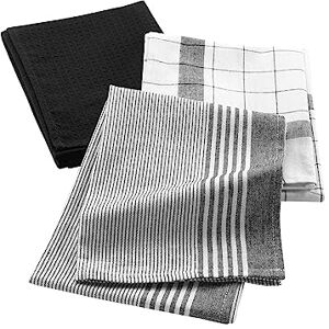 Douceur d'Intérieur theedoek, zwart, 50 x 70 cm Douceur d'Intérieur theedoek, zwart, 50 x 70 cm