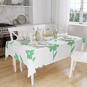 Bonamaison Tafelkleed, Anti-Mold, Sneldrogend, Waterdicht, 100% Polyester Tafellaken, Petroleum Groen, Wit, 140 x 160 Cm Ontworpen en Vervaardigd in Turkije Bonamaison Tafelkleed, Anti-Mold, Sneldrogend, Waterdicht, 100% Polyester Tafellaken, Petroleum Groen, Wit, 140 x 160 Cm Ontworpen en Vervaardigd in Turkije