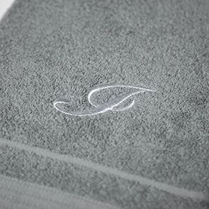 Caleffi handdoek met gastendoek, katoen, grijs, standaard, 71609 Caleffi handdoek met gastendoek, katoen, grijs, standaard, 71609