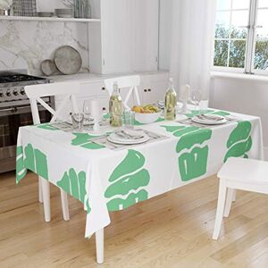 Bonamaison Tafelkleed, Anti-Mold, Sneldrogend, Waterdicht, 100% Polyester Tafellaken, Petroleum Groen, Wit, 140 x 160 Cm Ontworpen en Vervaardigd in Turkije Bonamaison Tafelkleed, Anti-Mold, Sneldrogend, Waterdicht, 100% Polyester Tafellaken, Petroleum Groen, Wit, 140 x 160 Cm Ontworpen en Vervaardigd in Turkije