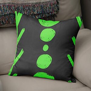 Bonamaison Decoratieve kussenhoes Neon groen & Fume, gooien kussenhoezen, home decoratieve kussenslopen voor woonkamer, bank, slaapkamer, maat: 43x43 cm ontworpen en vervaardigd in Turkije Bonamaison Decoratieve kussenhoes Neon groen & Fume, gooien kussenhoezen, home decoratieve kussenslopen voor woonkamer, bank, slaapkamer, maat: 43x43 cm ontworpen en vervaardigd in Turkije