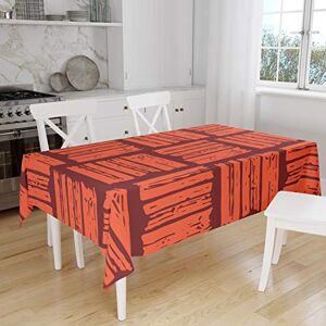 Bonamaison Tafelkleed, Anti-Mold, Sneldrogend, Waterdicht, 100% Polyester Tafellaken, Oranje Bordeaux, 140 x 160 Cm Ontworpen en Vervaardigd in Turkije Bonamaison Tafelkleed, Anti-Mold, Sneldrogend, Waterdicht, 100% Polyester Tafellaken, Oranje Bordeaux, 140 x 160 Cm Ontworpen en Vervaardigd in Turkije