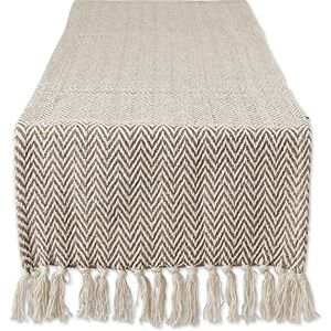 DII Geweven Basic Tafelblad Collectie, Chevron Tafelloper, 15x108, Donkerbruin DII Geweven Basic Tafelblad Collectie, Chevron Tafelloper, 15x108, Donkerbruin