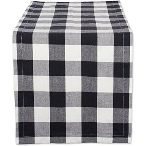 DII Buffalo Check Collection, Klassieke Boerderij Tafelloper, 14x72, Zwart-Wit DII Buffalo Check Collection, Klassieke Boerderij Tafelloper, 14x72, Zwart-Wit
