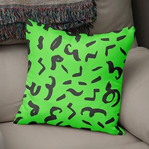 Bonamaison Decoratieve kussenhoes Neon groen & Fume, gooien kussenhoezen, home decoratieve kussenslopen voor woonkamer, bank, slaapkamer, maat: 43x43 cm ontworpen en vervaardigd in Turkije Bonamaison Decoratieve kussenhoes Neon groen & Fume, gooien kussenhoezen, home decoratieve kussenslopen voor woonkamer, bank, slaapkamer, maat: 43x43 cm ontworpen en vervaardigd in Turkije