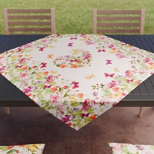 PETTI Artigiani Italiani Tafelloper, tafelkleed in de keuken, moderne tafelloper met digitale print met vlinders, 100% Made in Italy PETTI Artigiani Italiani Tafelloper, tafelkleed in de keuken, moderne tafelloper met digitale print met vlinders, 100% Made in Italy