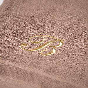 Caleffi Geborduurde gastendoek, katoen, koffie, standaard, 71323 Caleffi Geborduurde gastendoek, katoen, koffie, standaard, 71323