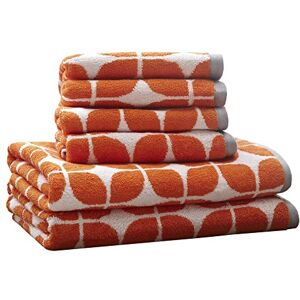Intelligent Design Lita Katoenen badhanddoeken, jacquard, zeer absorberende badhanddoekenset, 6-delig, inclusief 2 badhanddoeken en 4 handdoeken, oranjegrijs Intelligent Design Lita Katoenen badhanddoeken, jacquard, zeer absorberende badhanddoekenset, 6-delig, inclusief 2 badhanddoeken en 4 handdoeken, oranjegrijs