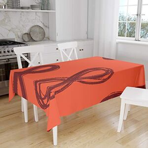 Bonamaison Tafelkleed, Anti-Mold, Sneldrogend, Waterdicht, 100% Polyester Tafellaken, Oranje Bordeaux, 140 x 160 Cm Ontworpen en Vervaardigd in Turkije Bonamaison Tafelkleed, Anti-Mold, Sneldrogend, Waterdicht, 100% Polyester Tafellaken, Oranje Bordeaux, 140 x 160 Cm Ontworpen en Vervaardigd in Turkije