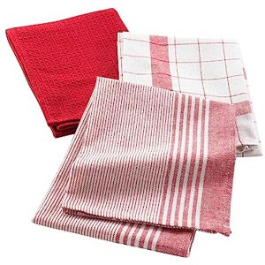 Douceur d'Intérieur zachtheid interieur theedoek, rood, 50 x 70 cm Douceur d'Intérieur zachtheid interieur theedoek, rood, 50 x 70 cm