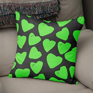 Bonamaison Decoratieve kussenhoes Neon groen & Fume, gooien kussenhoezen, home decoratieve kussenslopen voor woonkamer, bank, slaapkamer, maat: 43x43 cm ontworpen en vervaardigd in Turkije Bonamaison Decoratieve kussenhoes Neon groen & Fume, gooien kussenhoezen, home decoratieve kussenslopen voor woonkamer, bank, slaapkamer, maat: 43x43 cm ontworpen en vervaardigd in Turkije
