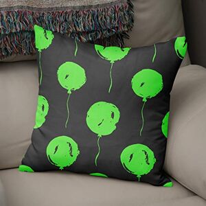 Bonamaison Decoratieve kussenhoes Neon groen & Fume, gooien kussenhoezen, home decoratieve kussenslopen voor woonkamer, bank, slaapkamer, maat: 43x43 cm ontworpen en vervaardigd in Turkije Bonamaison Decoratieve kussenhoes Neon groen & Fume, gooien kussenhoezen, home decoratieve kussenslopen voor woonkamer, bank, slaapkamer, maat: 43x43 cm ontworpen en vervaardigd in Turkije