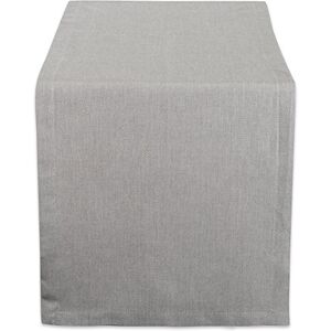 DII CAMZ38723 Solid Chambray, Tafelloper 14x72, Chambray Grijs DII CAMZ38723 Solid Chambray, Tafelloper 14x72, Chambray Grijs