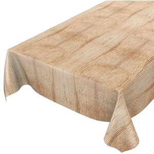 ANRO Wasdoek tafelkleed, afwasbaar tuintafelkleed van tafelzeil, rond, ovaal, rechthoekig, voor binnen en buiten, hout, beige-bruin, 100 x 140 ANRO Wasdoek tafelkleed, afwasbaar tuintafelkleed van tafelzeil, rond, ovaal, rechthoekig, voor binnen en buiten, hout, beige-bruin, 100 x 140