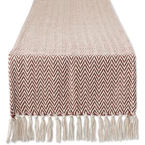 DII Geweven Basic Tafelblad Collectie Chevron Tafelloper, 15x108, Kaneel DII Geweven Basic Tafelblad Collectie Chevron Tafelloper, 15x108, Kaneel