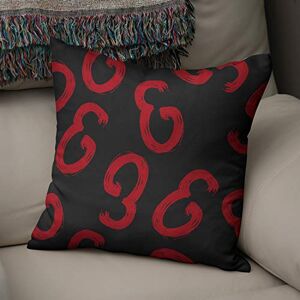 Bonamaison Decoratieve Kussensloop, Rood Zwart Kussenhoezen Bank, Zitkussen, Decoratieve Kussenhoesjes, Kussensloop; Sofa, Slaapkamer, Kantoor, Auto 43x43 Cm Ontworpen en Vervaardigd in Turkije Bonamaison Decoratieve Kussensloop, Rood Zwart Kussenhoezen Bank, Zitkussen, Decoratieve Kussenhoesjes, Kussensloop; Sofa, Slaapkamer, Kantoor, Auto 43x43 Cm Ontworpen en Vervaardigd in Turkije