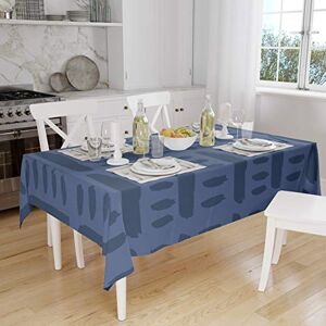 Bonamaison Tafelkleed, Anti-Mold, Sneldrogend, Waterdicht, 100% Polyester Tafellaken, Blauw, 140 x 160 Cm Ontworpen en Vervaardigd in Turkije Bonamaison Tafelkleed, Anti-Mold, Sneldrogend, Waterdicht, 100% Polyester Tafellaken, Blauw, 140 x 160 Cm Ontworpen en Vervaardigd in Turkije