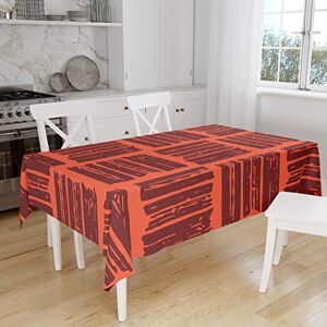 Bonamaison Tafelkleed, Anti-Mold, Sneldrogend, Waterdicht, 100% Polyester Tafellaken, Oranje Bordeaux, 140 x 160 Cm Ontworpen en Vervaardigd in Turkije Bonamaison Tafelkleed, Anti-Mold, Sneldrogend, Waterdicht, 100% Polyester Tafellaken, Oranje Bordeaux, 140 x 160 Cm Ontworpen en Vervaardigd in Turkije