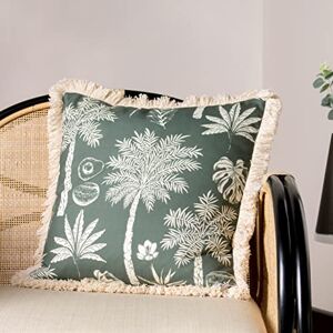 Paoletti Koloniaal Palm Omzoomd Veer Rijk Gevuld Kussen Paoletti Koloniaal Palm Omzoomd Veer Rijk Gevuld Kussen