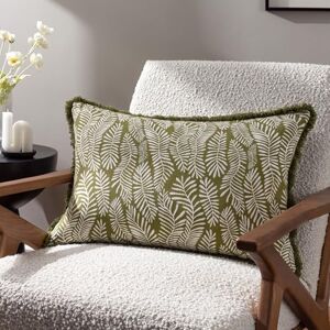 furn. Hoem Frond Abstract katoen omzoomd veer rijk gevuld kussen furn. Hoem Frond Abstract katoen omzoomd veer rijk gevuld kussen