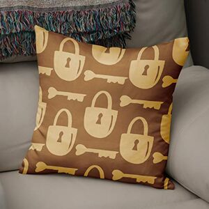 Bonamaison Decoratieve Kussensloop, Bruine tinten Kussenhoezen Bank, Zitkussen, Decoratieve Kussenhoesjes, Kussensloop; Sofa, Slaapkamer, Kantoor, Auto 43x43 Cm Ontworpen en Vervaardigd in Turkije Bonamaison Decoratieve Kussensloop, Bruine tinten Kussenhoezen Bank, Zitkussen, Decoratieve Kussenhoesjes, Kussensloop; Sofa, Slaapkamer, Kantoor, Auto 43x43 Cm Ontworpen en Vervaardigd in Turkije