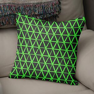 Bonamaison Decoratieve kussenhoes Neon groen & Fume, gooien kussenhoezen, home decoratieve kussenslopen voor woonkamer, bank, slaapkamer, maat: 43x43 cm ontworpen en vervaardigd in Turkije Bonamaison Decoratieve kussenhoes Neon groen & Fume, gooien kussenhoezen, home decoratieve kussenslopen voor woonkamer, bank, slaapkamer, maat: 43x43 cm ontworpen en vervaardigd in Turkije