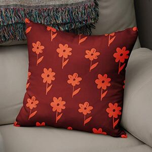 Bonamaison Decoratieve kussenhoes Oranje & Bordeux, gooien kussenhoezen, home decoratieve kussenslopen voor woonkamer, bank, slaapkamer, maat: 43x43 cm ontworpen en vervaardigd in Turkije Bonamaison Decoratieve kussenhoes Oranje & Bordeux, gooien kussenhoezen, home decoratieve kussenslopen voor woonkamer, bank, slaapkamer, maat: 43x43 cm ontworpen en vervaardigd in Turkije