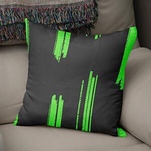 Bonamaison Decoratieve kussenhoes Neon groen & Fume, gooien kussenhoezen, home decoratieve kussenslopen voor woonkamer, bank, slaapkamer, maat: 43x43 cm ontworpen en vervaardigd in Turkije Bonamaison Decoratieve kussenhoes Neon groen & Fume, gooien kussenhoezen, home decoratieve kussenslopen voor woonkamer, bank, slaapkamer, maat: 43x43 cm ontworpen en vervaardigd in Turkije
