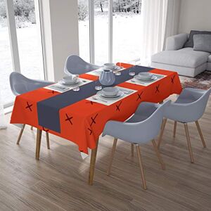 Bonamaison Tafelkleed, Anti-Mold, Sneldrogend, Waterdicht, 100% Polyester Tafellaken, Oranje Bordeaux, 140 x 200 Cm Ontworpen en Vervaardigd in Turkije Bonamaison Tafelkleed, Anti-Mold, Sneldrogend, Waterdicht, 100% Polyester Tafellaken, Oranje Bordeaux, 140 x 200 Cm Ontworpen en Vervaardigd in Turkije