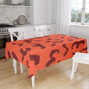 Bonamaison Tafelkleed, Anti-Mold, Sneldrogend, Waterdicht, 100% Polyester Tafellaken, Oranje Bordeaux, 140 x 160 Cm Ontworpen en Vervaardigd in Turkije Bonamaison Tafelkleed, Anti-Mold, Sneldrogend, Waterdicht, 100% Polyester Tafellaken, Oranje Bordeaux, 140 x 160 Cm Ontworpen en Vervaardigd in Turkije