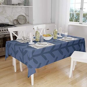 Bonamaison Tafelkleed, Anti-Mold, Sneldrogend, Waterdicht, 100% Polyester Tafellaken, Blauw, 140 x 160 Cm Ontworpen en Vervaardigd in Turkije Bonamaison Tafelkleed, Anti-Mold, Sneldrogend, Waterdicht, 100% Polyester Tafellaken, Blauw, 140 x 160 Cm Ontworpen en Vervaardigd in Turkije