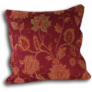 Paoletti Zurich Bloem Jacquard Kussenhoes - Rood - One Size Paoletti Zurich Bloem Jacquard Kussenhoes - Rood - One Size