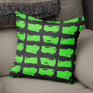 Bonamaison Decoratieve kussenhoes Neon groen & Fume, gooien kussenhoezen, home decoratieve kussenslopen voor woonkamer, bank, slaapkamer, maat: 43x43 cm ontworpen en vervaardigd in Turkije Bonamaison Decoratieve kussenhoes Neon groen & Fume, gooien kussenhoezen, home decoratieve kussenslopen voor woonkamer, bank, slaapkamer, maat: 43x43 cm ontworpen en vervaardigd in Turkije