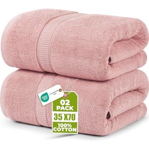 Utopia Towels Luxueuze 2-delige extra grote badhanddoek 600 g/m², 100% ringgesponnen katoen, zeer absorberend en sneldrogend, zachte hotelkwaliteit (80 x 180 cm, oudroze) Utopia Towels Luxueuze 2-delige extra grote badhanddoek 600 g/m², 100% ringgesponnen katoen, zeer absorberend en sneldrogend, zachte hotelkwaliteit (80 x 180 cm, oudroze)