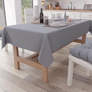 PETTI Artigiani Italiani Rechthoekig tafelkleed, elegant tafelkleed, effen katoenen tafelkleed, keukentafelkleed, grijs tafelkleed voor 24 zitplaatsen (140 x 450 cm), 100% Made in Italy PETTI Artigiani Italiani Rechthoekig tafelkleed, elegant tafelkleed, effen katoenen tafelkleed, keukentafelkleed, grijs tafelkleed voor 24 zitplaatsen (140 x 450 cm), 100% Made in Italy
