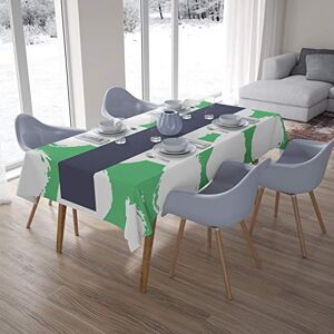 Bonamaison Tafelkleed, Anti-Mold, Sneldrogend, Waterdicht, 100% Polyester Tafellaken, Petroleum Groen, Wit, 140 x 200 Cm Ontworpen en Vervaardigd in Turkije Bonamaison Tafelkleed, Anti-Mold, Sneldrogend, Waterdicht, 100% Polyester Tafellaken, Petroleum Groen, Wit, 140 x 200 Cm Ontworpen en Vervaardigd in Turkije