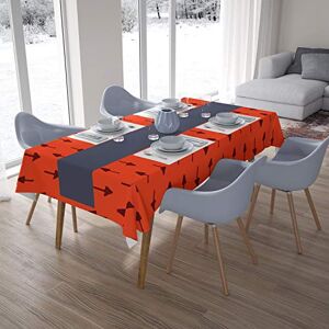 Bonamaison Tafelkleed, Anti-Mold, Sneldrogend, Waterdicht, 100% Polyester Tafellaken, Oranje Bordeaux, 140 x 200 Cm Ontworpen en Vervaardigd in Turkije Bonamaison Tafelkleed, Anti-Mold, Sneldrogend, Waterdicht, 100% Polyester Tafellaken, Oranje Bordeaux, 140 x 200 Cm Ontworpen en Vervaardigd in Turkije
