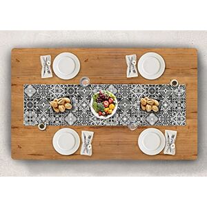 Vilber , Lisboa.2638 05 Vinyl tafelloper (30,5 x 120 cm), vuilafstotend, antislip en hittebestendig, te combineren met placemats en tapijten, 30,5 x 120 cm Vilber , Lisboa.2638 05 Vinyl tafelloper (30,5 x 120 cm), vuilafstotend, antislip en hittebestendig, te combineren met placemats en tapijten, 30,5 x 120 cm
