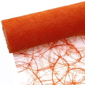 Deko AS GmbH Sizoweb 64 005-R tafelloper oranje 30 cm rol 25 meter Deko AS GmbH Sizoweb 64 005-R tafelloper oranje 30 cm rol 25 meter