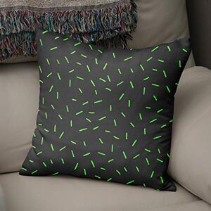 Bonamaison Decoratieve kussenhoes Neon groen & Fume, gooien kussenhoezen, home decoratieve kussenslopen voor woonkamer, bank, slaapkamer, maat: 43x43 cm ontworpen en vervaardigd in Turkije Bonamaison Decoratieve kussenhoes Neon groen & Fume, gooien kussenhoezen, home decoratieve kussenslopen voor woonkamer, bank, slaapkamer, maat: 43x43 cm ontworpen en vervaardigd in Turkije