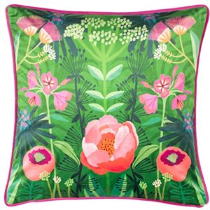 Kate Merritt Lente Bloemen Piping Fluwelen Kussen - Multicolor - One Size Kate Merritt Lente Bloemen Piping Fluwelen Kussen - Multicolor - One Size