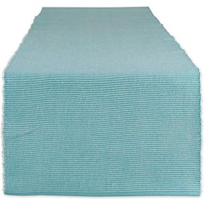DII Tafelblad, Katoen, Aqua, Tafelloper, 13x72 DII Tafelblad, Katoen, Aqua, Tafelloper, 13x72