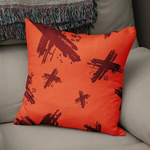 Bonamaison Decoratieve kussenhoes Oranje & Bordeux, gooien kussenhoezen, home decoratieve kussenslopen voor woonkamer, bank, slaapkamer, maat: 43x43 cm ontworpen en vervaardigd in Turkije Bonamaison Decoratieve kussenhoes Oranje & Bordeux, gooien kussenhoezen, home decoratieve kussenslopen voor woonkamer, bank, slaapkamer, maat: 43x43 cm ontworpen en vervaardigd in Turkije