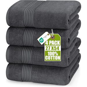 Utopia Towels Set van 4 badhanddoeken (61 x 137 cm) 100% ringgesponnen katoen, sneldrogend, zeer absorberend, zacht aanvoelende handdoeken, perfect voor dagelijks gebruik (grijs) Utopia Towels Set van 4 badhanddoeken (61 x 137 cm) 100% ringgesponnen katoen, sneldrogend, zeer absorberend, zacht aanvoelende handdoeken, perfect voor dagelijks gebruik (grijs)