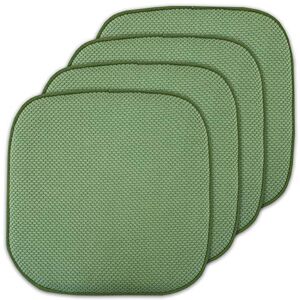 Sweet Home Collection Stoel Kussen Memory Foam Pads Honingraat Patroon Slip Antislip Rubber Terug Afgerond Vierkant 16" x 16" Stoelhoes, Groen 4 Pack Sweet Home Collection Stoel Kussen Memory Foam Pads Honingraat Patroon Slip Antislip Rubber Terug Afgerond Vierkant 16" x 16" Stoelhoes, Groen 4 Pack